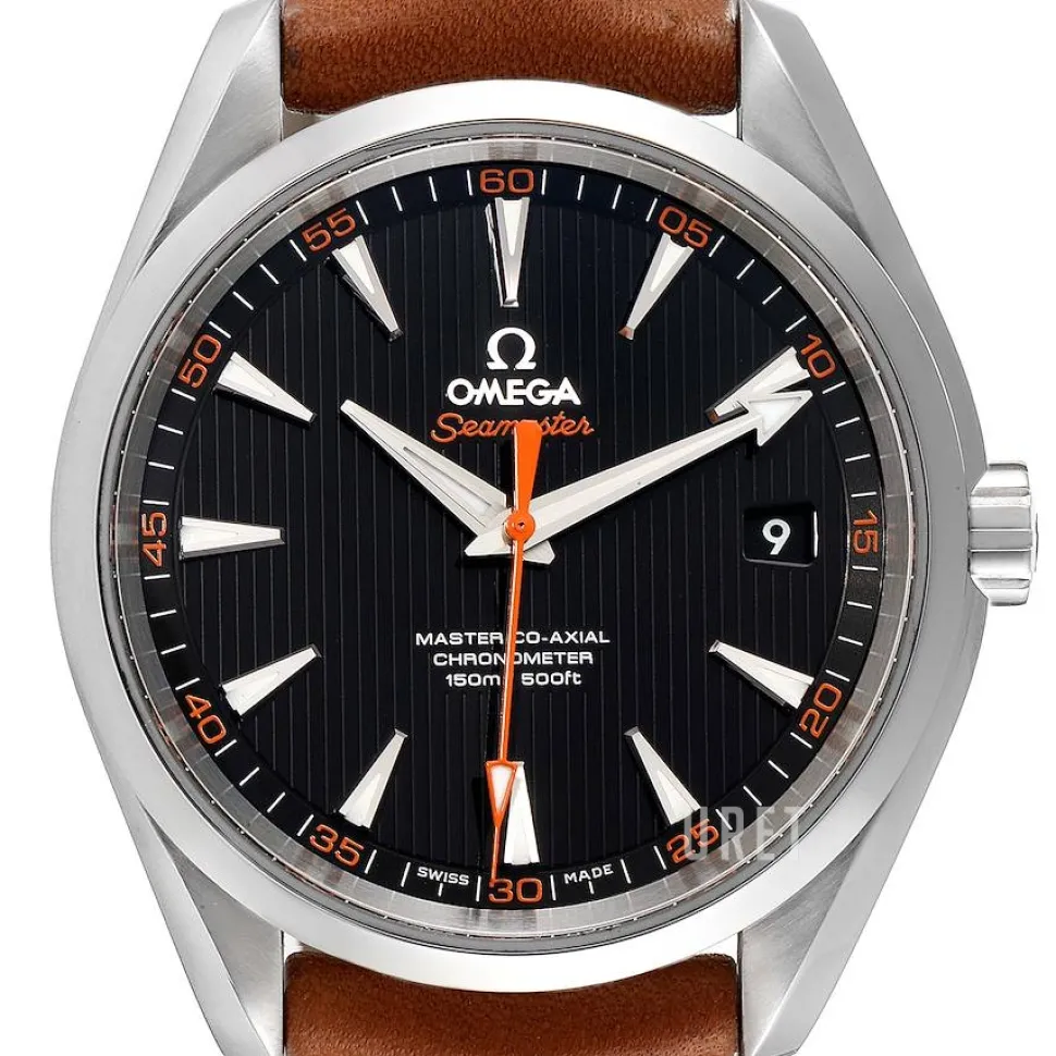 Seamaster Aqua Terra 150m Master Co-Axial 41.5mm Svart/Läder Ø41.5 mm