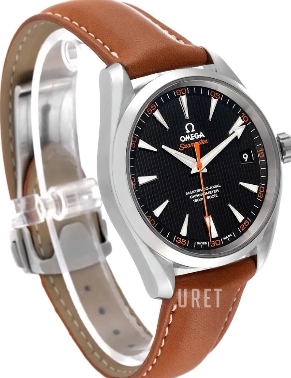 Seamaster Aqua Terra 150m Master Co-Axial 41.5mm Svart/Läder Ø41.5 mm