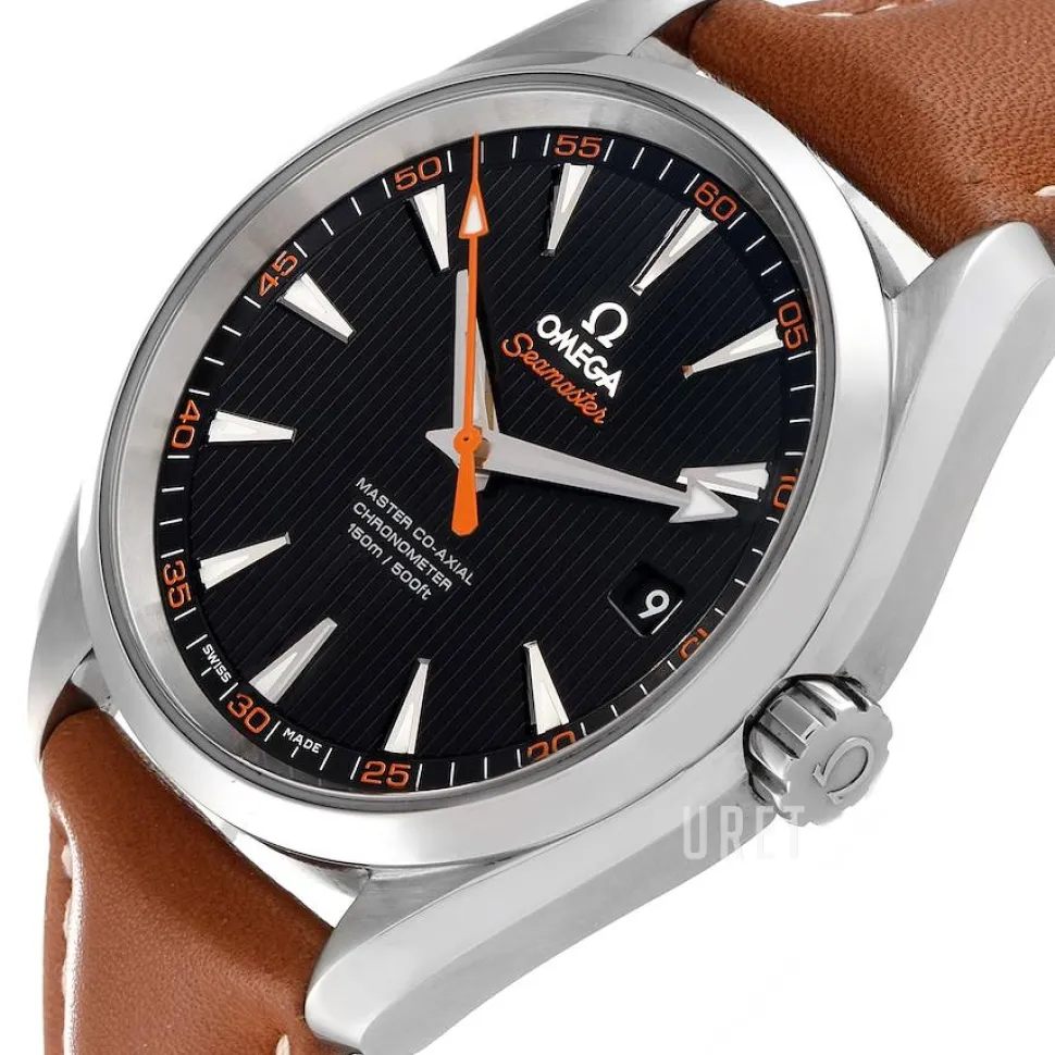 Seamaster Aqua Terra 150m Master Co-Axial 41.5mm Svart/Läder Ø41.5 mm