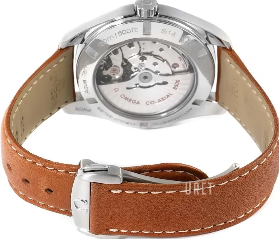 Seamaster Aqua Terra 150m Master Co-Axial 41.5mm Svart/Läder Ø41.5 mm