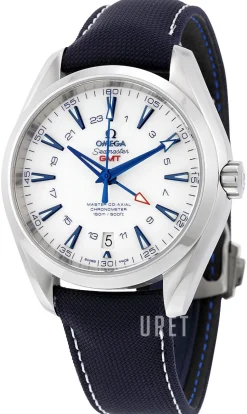 Seamaster Aqua Terra 150m Master Co-Axial 43mm Vit/Läder Ø43 mm