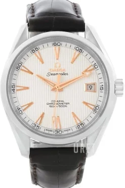 Seamaster Aqua Terra 150m Master Co-Axial 41.5mm Silverfärgad/Läder Ø41.5 mm