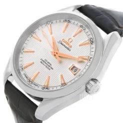 Seamaster Aqua Terra 150m Master Co-Axial 41.5mm Silverfärgad/Läder Ø41.5 mm