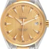 Seamaster Aqua Terra 150m Master Co-Axial 41.5mm Champagnefärgad/Stål Ø41.5 mm