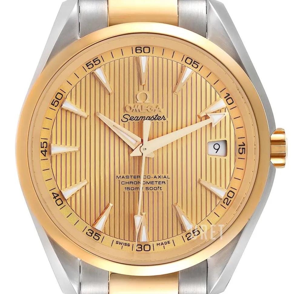 Seamaster Aqua Terra 150m Master Co-Axial 41.5mm Champagnefärgad/Stål Ø41.5 mm