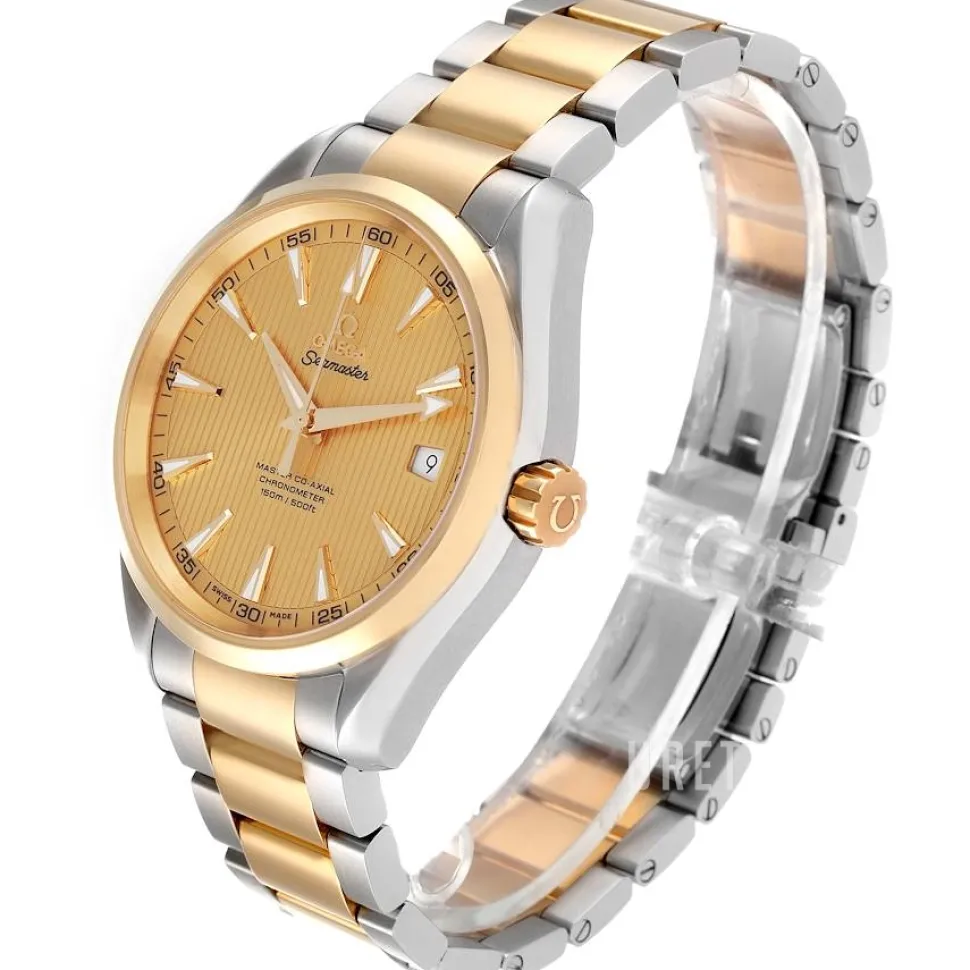 Seamaster Aqua Terra 150m Master Co-Axial 41.5mm Champagnefärgad/Stål Ø41.5 mm