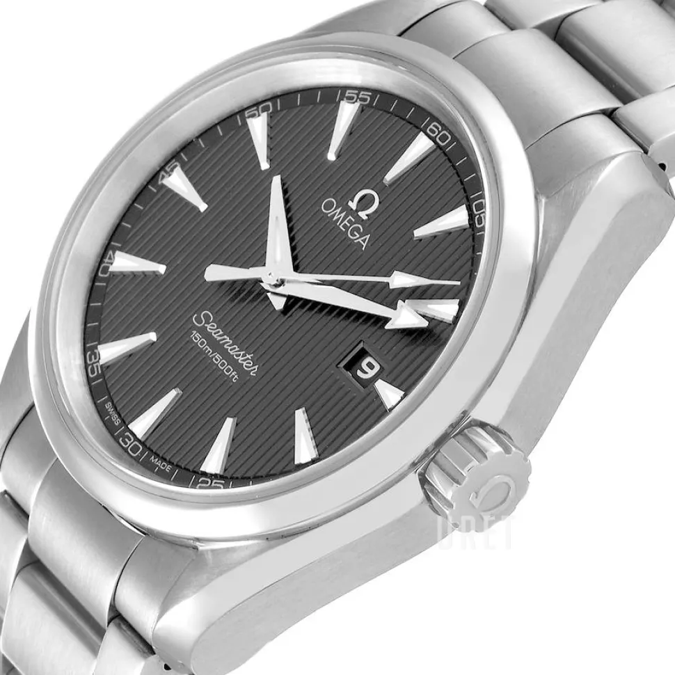 Seamaster Aqua Terra 150m Quartz 38.5mm Grå/Stål Ø38.5 mm