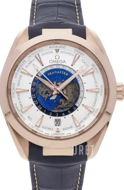 Seamaster Aqua Terra 150M Silverfärgad/Läder Ø43 mm