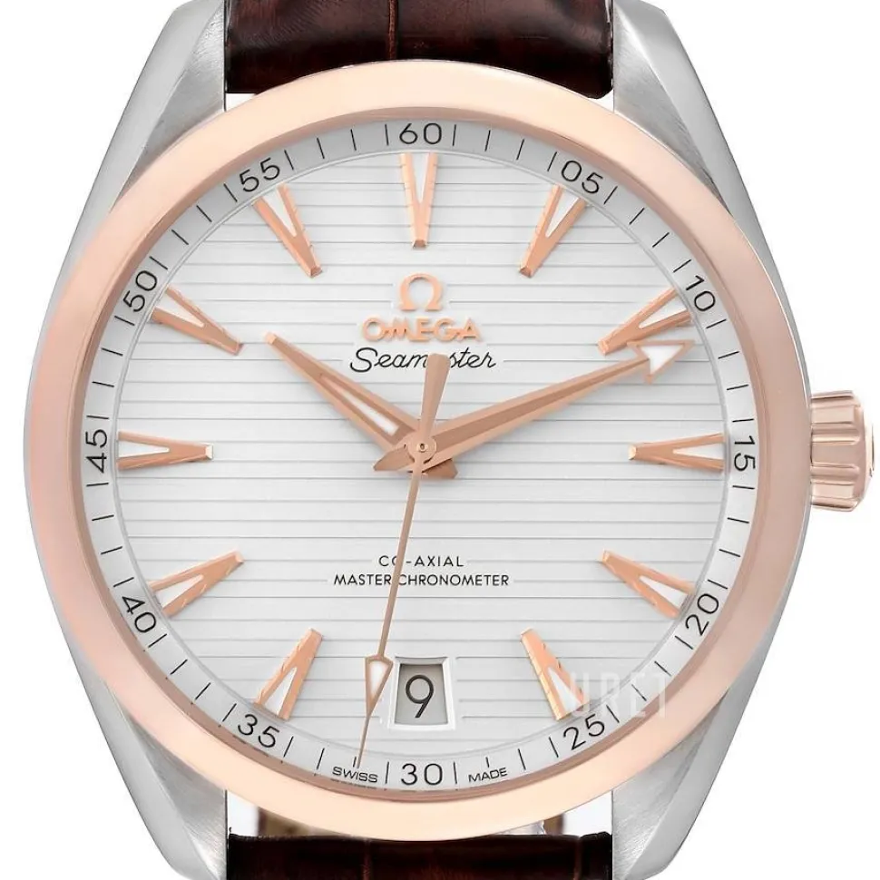 Seamaster Aqua Terra 150M Silverfärgad/Läder Ø41 mm