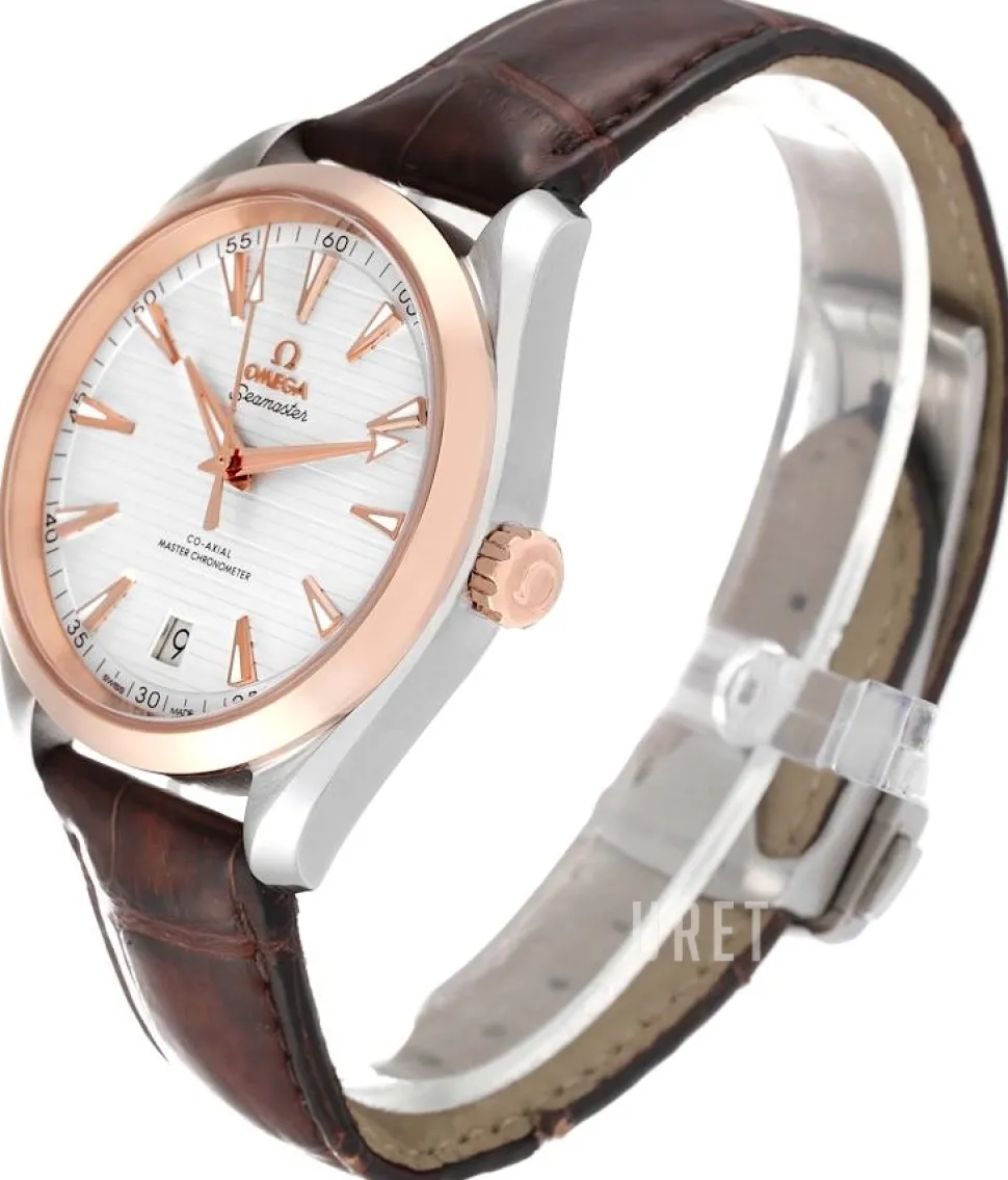 Seamaster Aqua Terra 150M Silverfärgad/Läder Ø41 mm