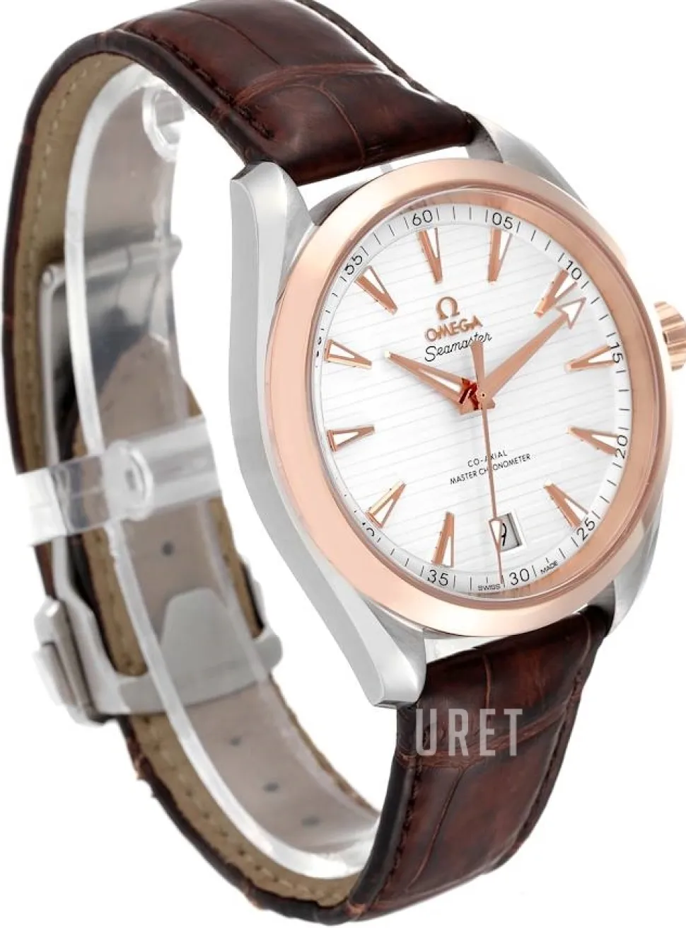 Seamaster Aqua Terra 150M Silverfärgad/Läder Ø41 mm