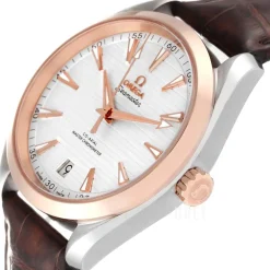 Seamaster Aqua Terra 150M Silverfärgad/Läder Ø41 mm