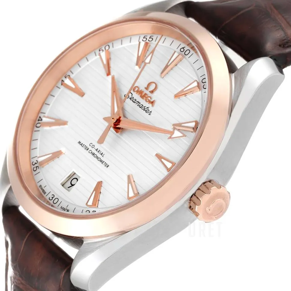 Seamaster Aqua Terra 150M Silverfärgad/Läder Ø41 mm