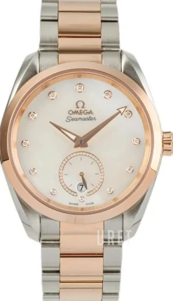 Seamaster Aqua Terra 150M Vit/18 karat roséguld Ø38 mm