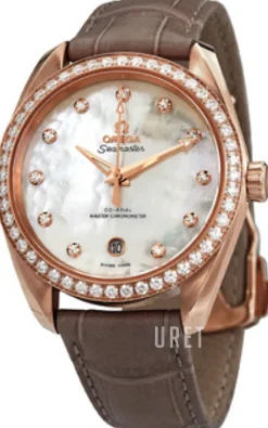 Seamaster Aqua Terra 150M Vit/Läder Ø38 mm