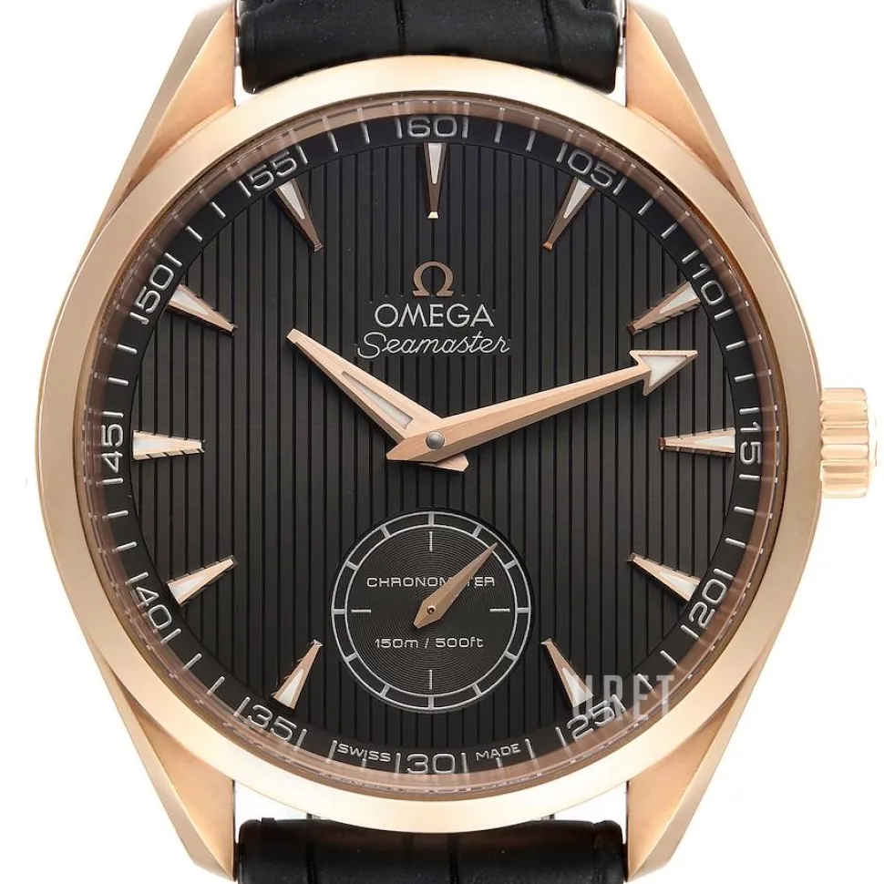Seamaster Aqua Terra 150m XXL Small Seconds 49.2mm Grå/Läder Ø49.2 mm