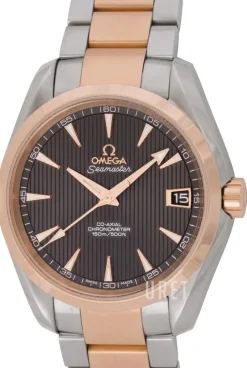 Seamaster Aqua Terra Mid Size Chronometer Grå/18 karat roséguld Ø38.5 mm