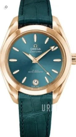 Seamaster Aqua Terra Shades Grön/Läder Ø34 mm