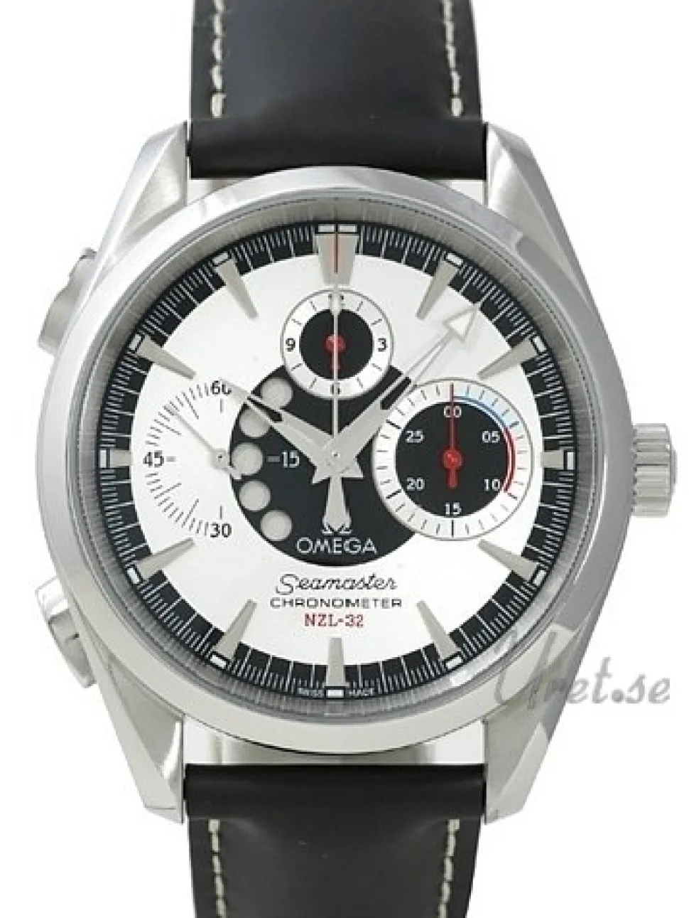 Seamaster Aqua Terra Silverfärgad/Läder Ø42 mm