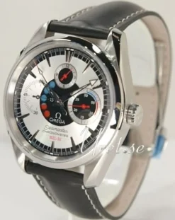 Seamaster Aqua Terra Silverfärgad/Läder Ø42 mm