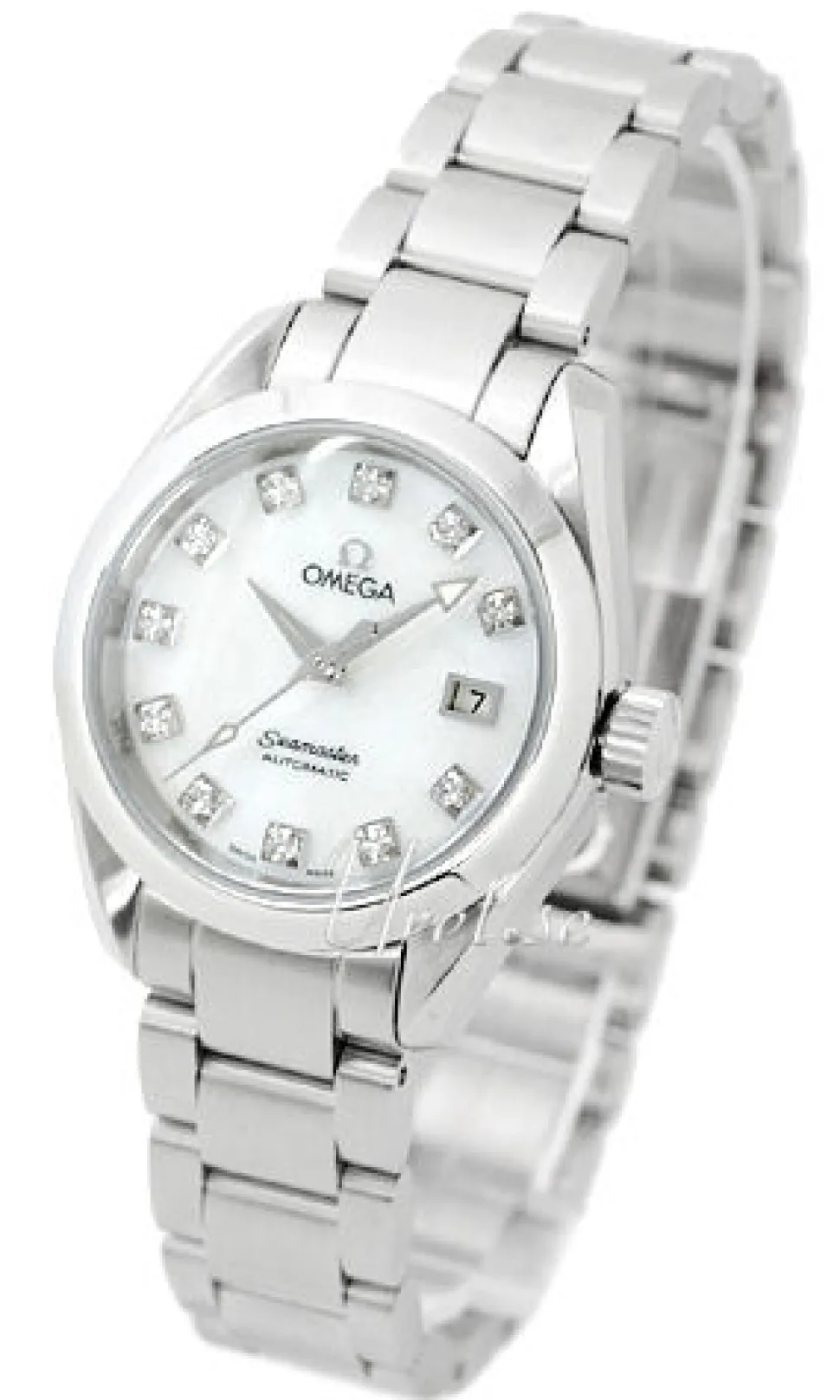 Seamaster Aqua Terra Vit/Stål Ø29 mm