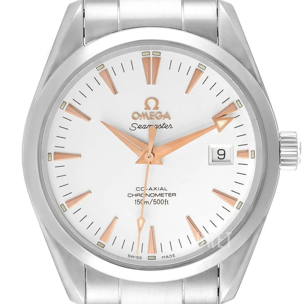 Seamaster Aqua Terra Vit/Stål Ø39 mm