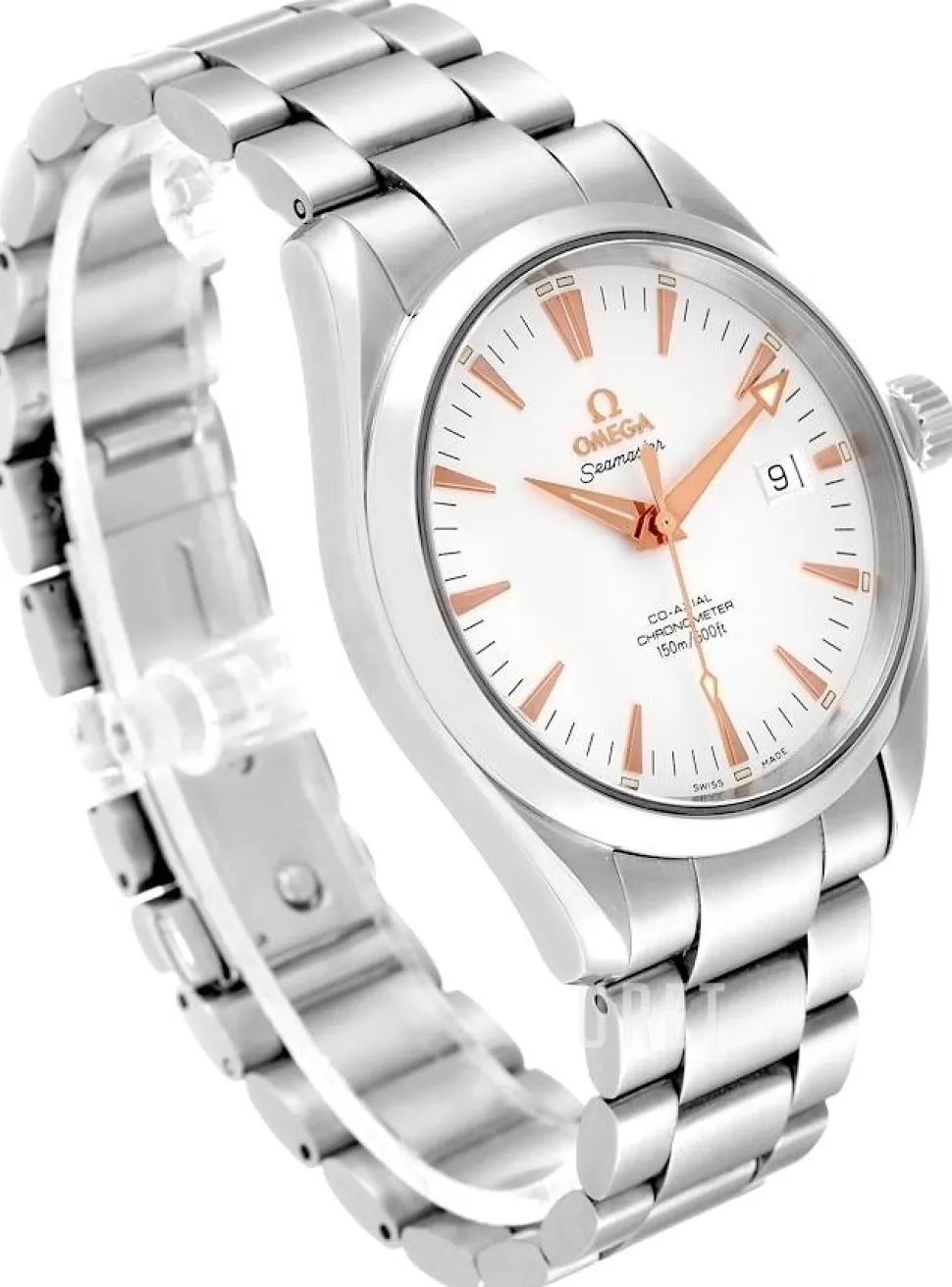 Seamaster Aqua Terra Vit/Stål Ø39 mm