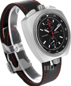 Seamaster Bullhead Co-Axial Chronograph 43x43mm Svart/Läder Ø43 mm