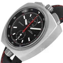 Seamaster Bullhead Co-Axial Chronograph 43x43mm Svart/Läder Ø43 mm
