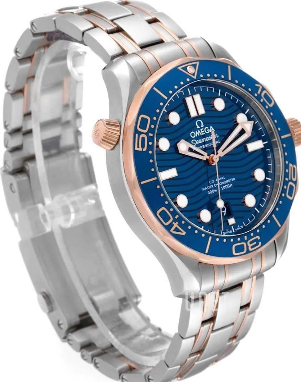 Seamaster Diver 300M Blå/18 karat roséguld Ø42 mm