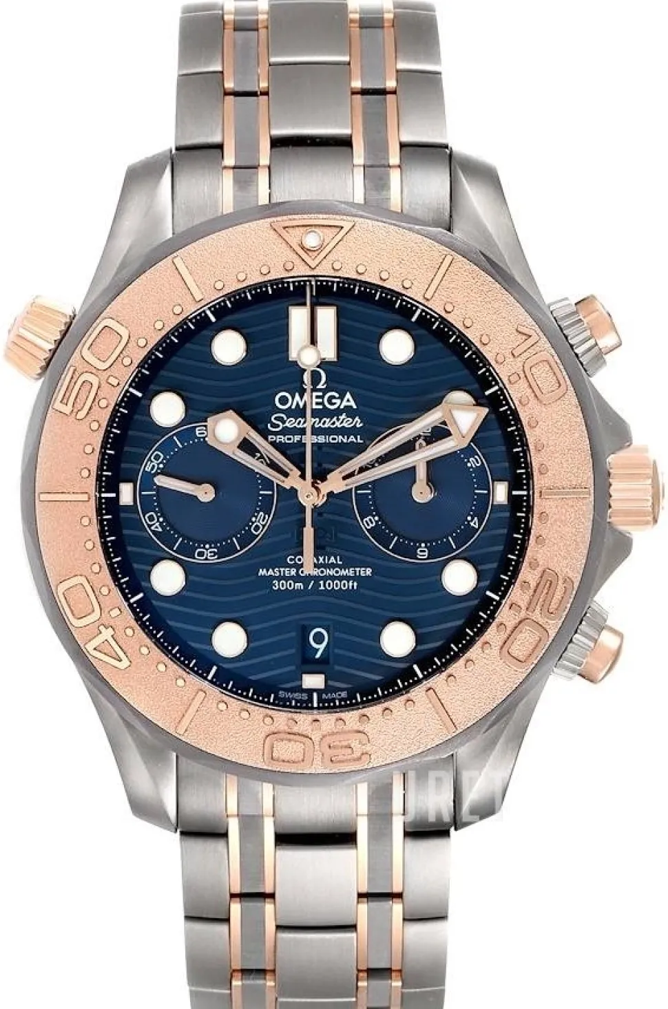 Seamaster Diver 300M Blå/18 karat roséguld Ø44 mm