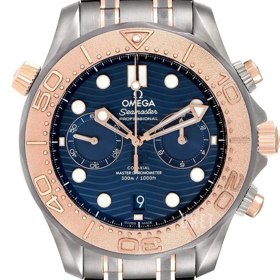 Seamaster Diver 300M Blå/18 karat roséguld Ø44 mm