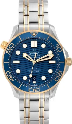 Seamaster Diver 300m Blå/18 karat gult guld Ø42 mm