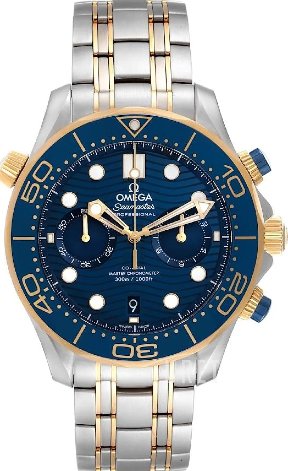 Seamaster Diver 300M Blå/18 karat gult guld Ø44 mm