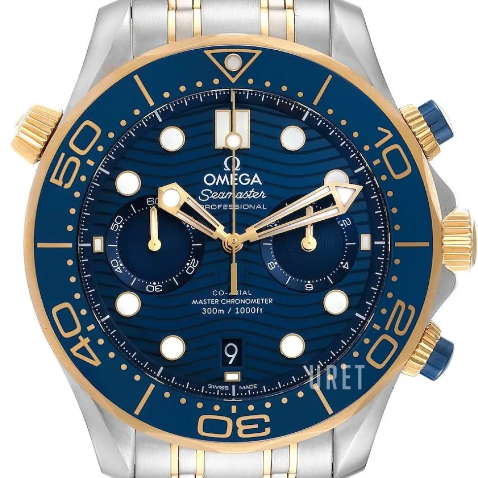 Seamaster Diver 300M Blå/18 karat gult guld Ø44 mm