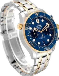 Seamaster Diver 300M Blå/18 karat gult guld Ø44 mm