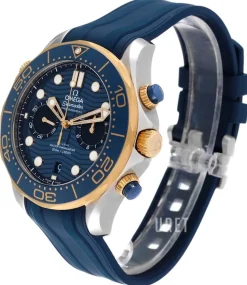 Seamaster Diver 300M Blå/Gummi Ø44 mm