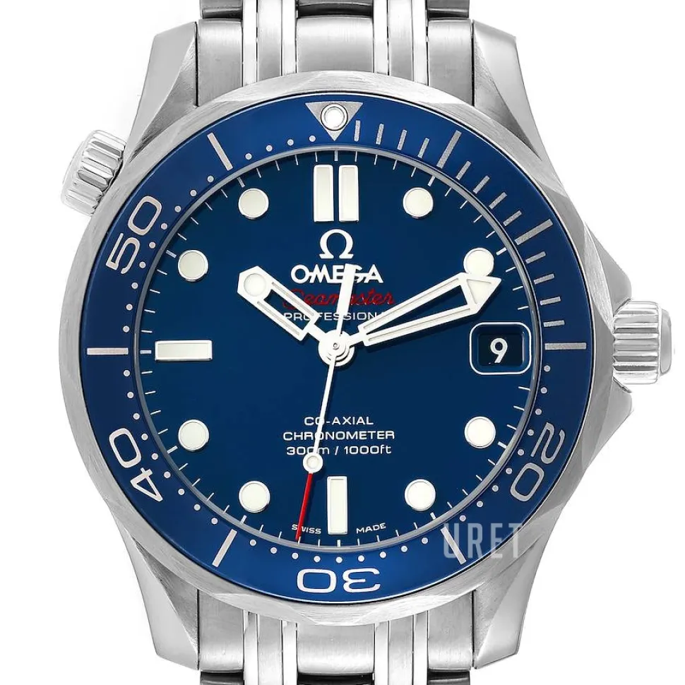 Seamaster Diver 300m Co-Axial 36.25mm Blå/Stål Ø36.25 mm