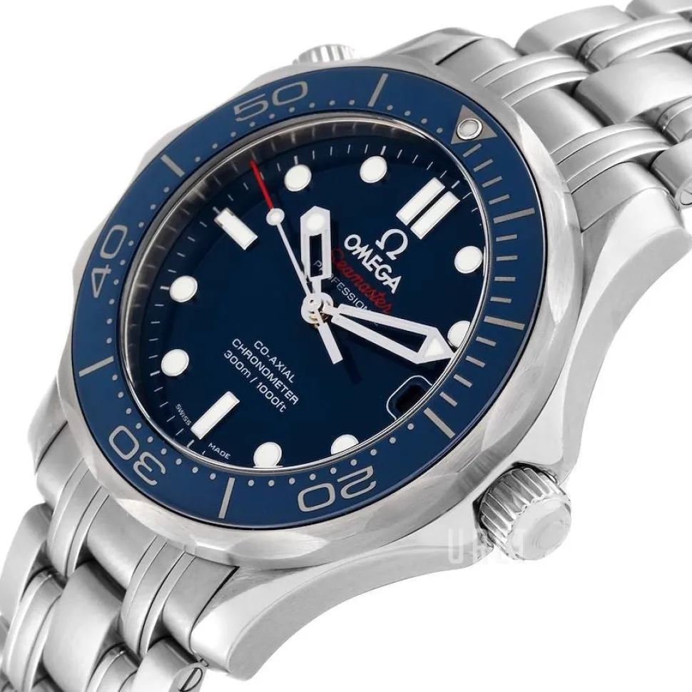 Seamaster Diver 300m Co-Axial 36.25mm Blå/Stål Ø36.25 mm