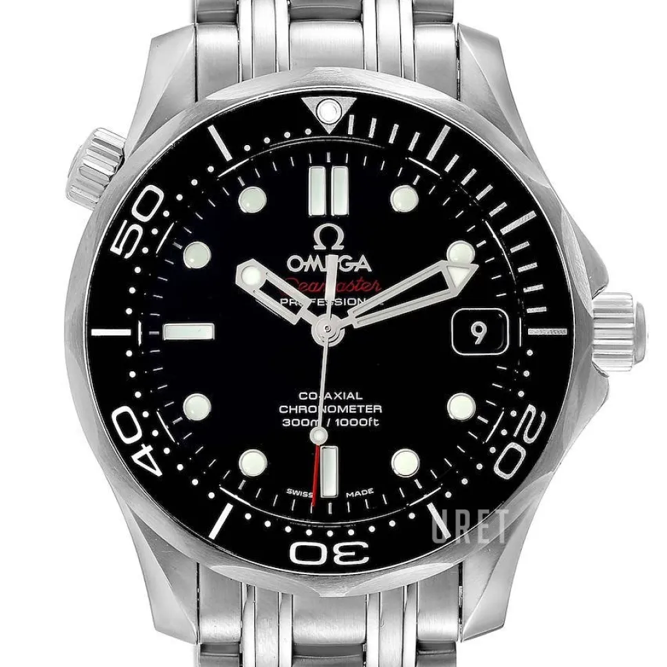 Seamaster Diver 300m Co-Axial 36.25mm Svart/Stål Ø36.25 mm