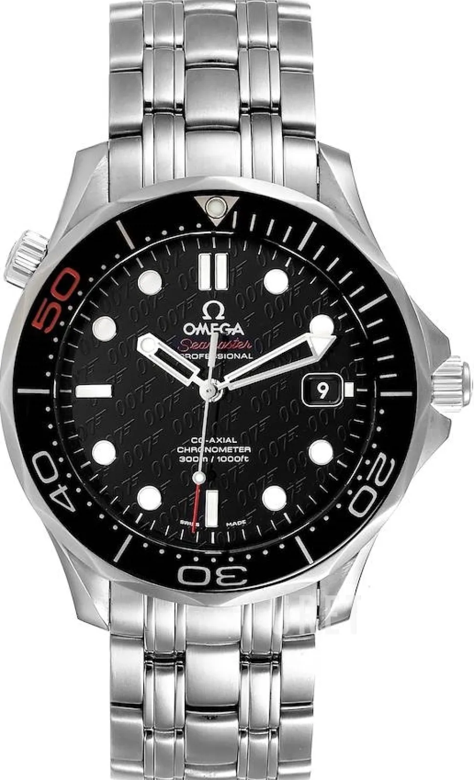 Seamaster Diver 300m Co-Axial 41mm James Bond Svart/Stål Ø41 mm