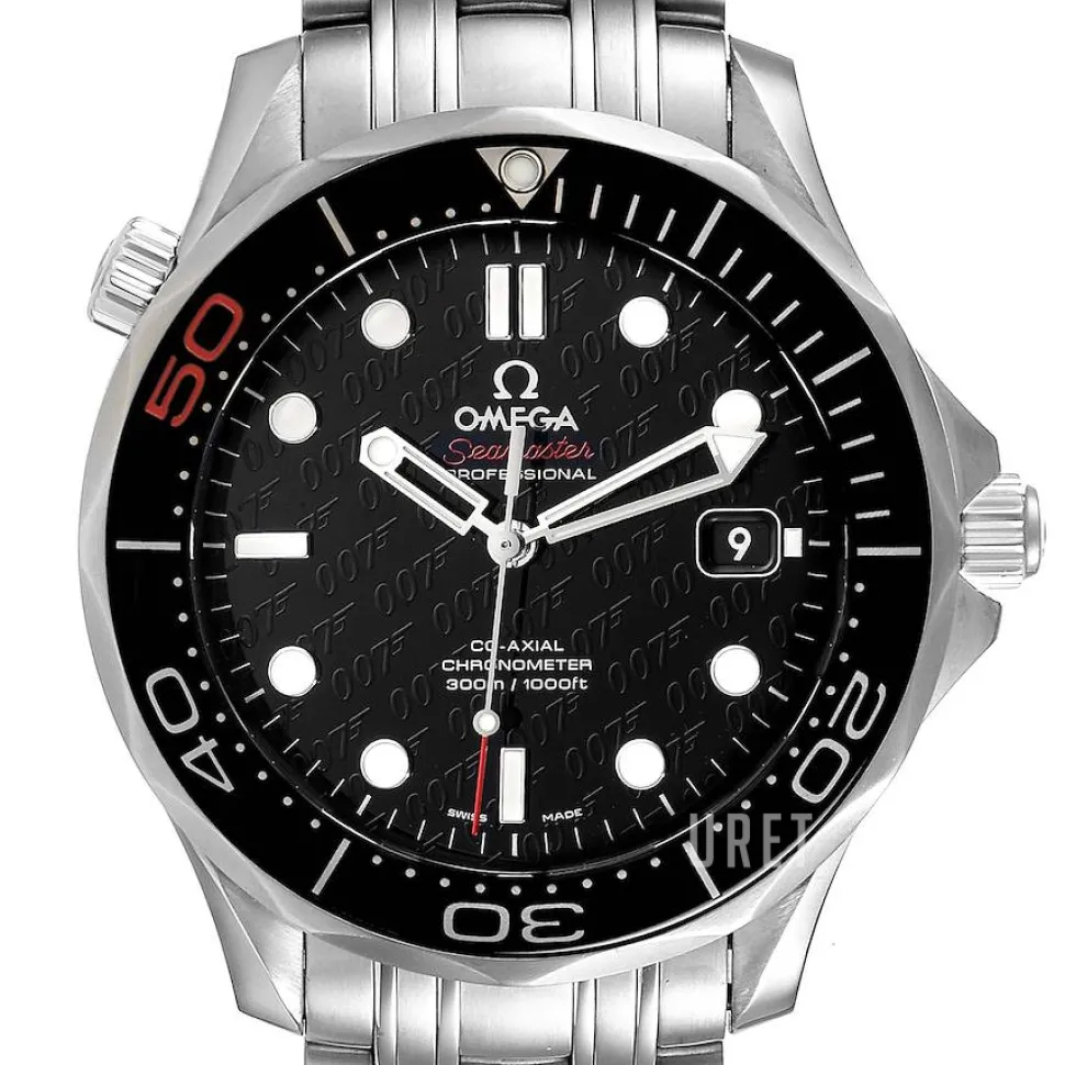 Seamaster Diver 300m Co-Axial 41mm James Bond Svart/Stål Ø41 mm