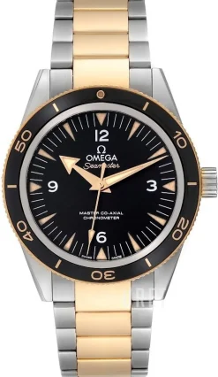 Seamaster Diver 300m Master Co-Axial 41mm Svart/18 karat gult guld Ø41 mm