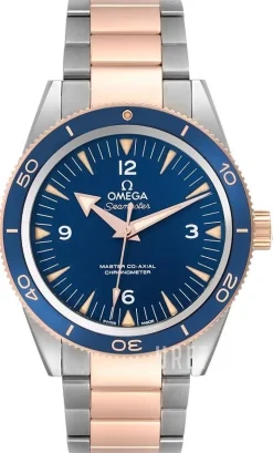 Seamaster Diver 300m Master Co-Axial 41mm Blå/18 karat roséguld Ø41 mm