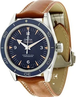 Seamaster Diver 300m Master Co-Axial 41mm Blå/Läder Ø41 mm