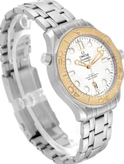 Seamaster Diver 300m Paris 2024 Vit/Stål Ø42 mm