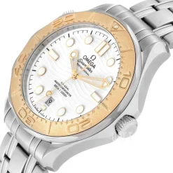 Seamaster Diver 300m Paris 2024 Vit/Stål Ø42 mm