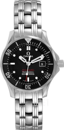 Seamaster Diver 300m Quartz 28mm Svart/Stål Ø28 mm