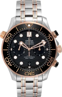 Seamaster Diver 300M Svart/18 karat roséguld Ø44 mm