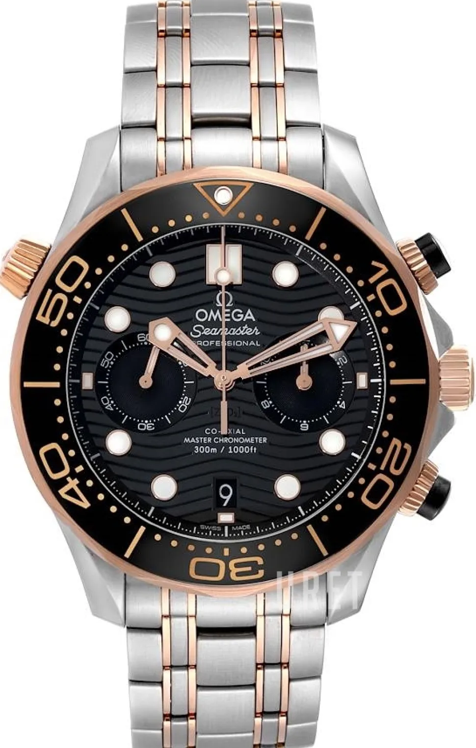 Seamaster Diver 300M Svart/18 karat roséguld Ø44 mm